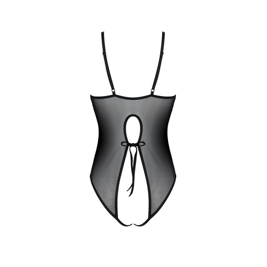 Боді з ажурним декором та відкритим кроком Ursula Body black S/M — Passion Боді з ажурним декором та відкритим кроком Ursula Body black S/M — Passion