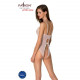 Боді з ажурним декором та відкритим кроком Ursula Body white L/XL — Passion Боді з ажурним декором та відкритим кроком Ursula Body white L/XL — Passion