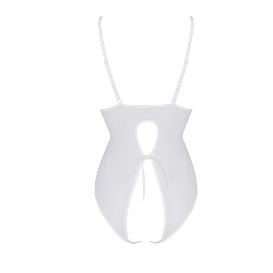 Боді з ажурним декором та відкритим кроком Ursula Body white L/XL — Passion Боді з ажурним декором та відкритим кроком Ursula Body white L/XL — Passion