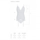 Корсет із пажами, трусики з ажурним декором та відкритим кроком Ursula Corset white L/XL — Passion Корсет із пажами, трусики з ажурним декором та відкритим кроком Ursula Corset white L/XL — Passion