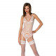 Корсет із пажами, трусики з ажурним декором та відкритим кроком Ursula Corset white S/M — Passion Корсет із пажами, трусики з ажурним декором та відкритим кроком Ursula Corset white S/M — Passion