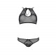 Комплект: бра, трусики з ажурним декором та відкритим кроком Ursula Set black L/XL — Passion Комплект: бра, трусики з ажурним декором та відкритим кроком Ursula Set black L/XL — Passion