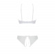 Комплект: бра, трусики з ажурним декором та відкритим кроком Ursula Set white XXL/XXXL — Passion Комплект: бра, трусики з ажурним декором та відкритим кроком Ursula Set white XXL/XXXL — Passion