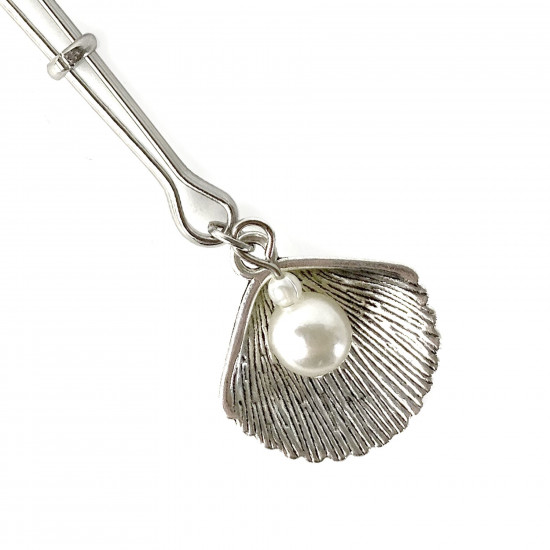 Затискач для клітора Art of Sex - Clit Clamp Silver Pearl Затискач для клітора Art of Sex - Clit Clamp Silver Pearl