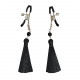 Затискач для сосків Art of Sex - Nipple clamps Black Tassels Затискач для сосків Art of Sex - Nipple clamps Black Tassels