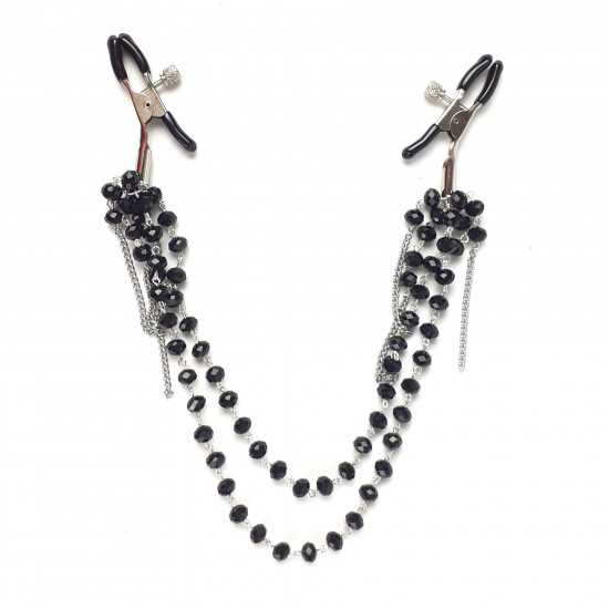 Затискач для сосків Art of Sex - Nipple clamps Sexy Jewelry Black Затискач для сосків Art of Sex - Nipple clamps Sexy Jewelry Black
