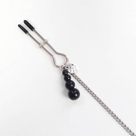 Затискач для сосків та клітора Art of Sex - Nipple and clit clamps Black Pearl Затискач для сосків та клітора Art of Sex - Nipple and clit clamps Black Pearl