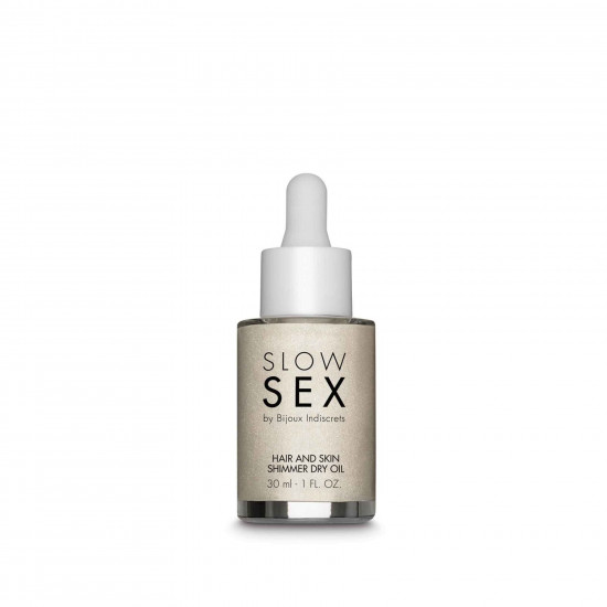 Суха олія-шимер для волосся та тіла Bijoux Indiscrets Slow Sex Hair and skin shimmer dry oil Суха олія-шимер для волосся та тіла Bijoux Indiscrets Slow Sex Hair and skin shimmer dry oil
