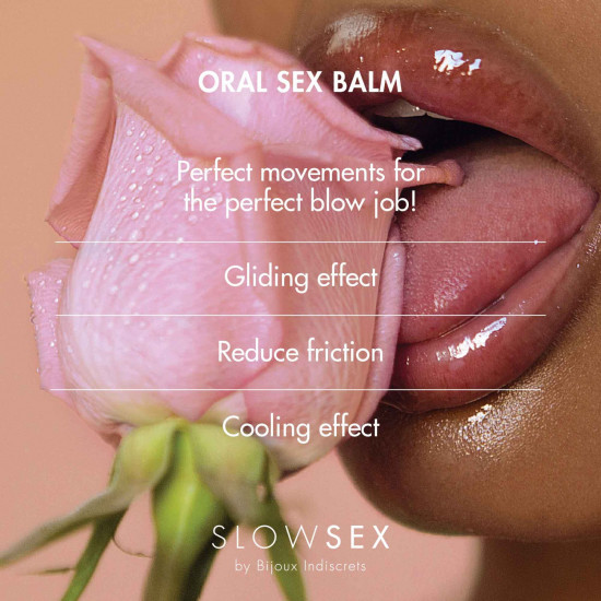 Стимулювальний бальзам для мінету Bijoux Indiscrets Slow Sex Oral sex balm Стимулювальний бальзам для мінету Bijoux Indiscrets Slow Sex Oral sex balm