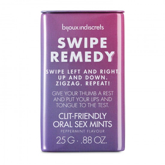 М'ятні цукерки Bijoux Indiscrets Swipe Remedy – clitherapy oral sex mints без цукру, термін 31.08.23 М'ятні цукерки Bijoux Indiscrets Swipe Remedy – clitherapy oral sex mints без цукру, термін 31.08.23