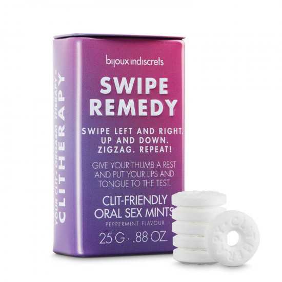 М'ятні цукерки Bijoux Indiscrets Swipe Remedy – clitherapy oral sex mints без цукру, термін 31.08.23 М'ятні цукерки Bijoux Indiscrets Swipe Remedy – clitherapy oral sex mints без цукру, термін 31.08.23