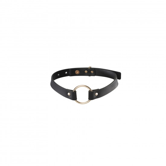Чокер з екошкіри Bijoux Indiscrets Maze – Single Choker Black Чокер з екошкіри Bijoux Indiscrets Maze – Single Choker Black