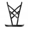 Портупея з екошкіри Bijoux Indiscrets Maze – Cross Cleavage Harness Black