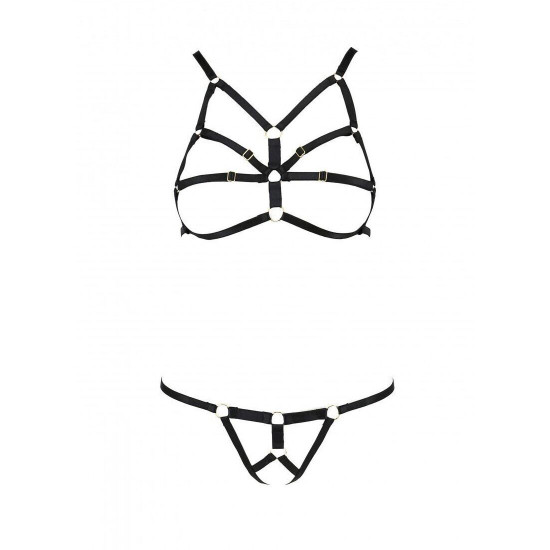 Комплект білизни зі стреп ARMANDA SET black S/M - Passion Exclusive Комплект білизни зі стреп ARMANDA SET black S/M - Passion Exclusive