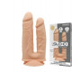 Фалоімітатор подвійний SilexD Double Gusto Flesh (Model 1 size 8" & 7"), двошаровий, силікон + Silex Фалоімітатор подвійний SilexD Double Gusto Flesh (Model 1 size 8" & 7"), двошаровий, силікон + Silex