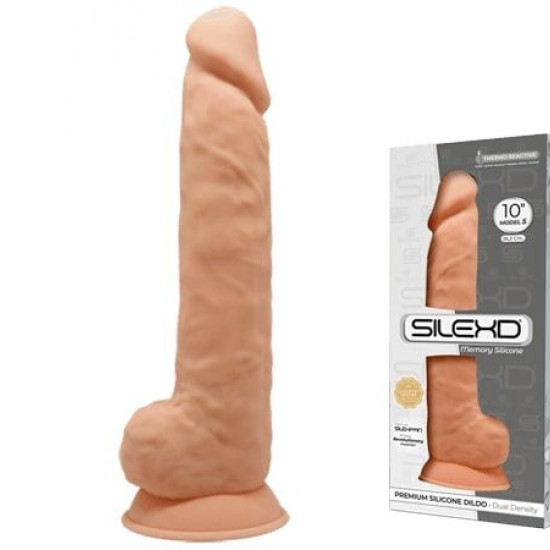 Фалоімітатор реалістичний SilexD Arnold Flesh (MODEL 5 size 10in), двошаровий, силікон+Silexpan, діа Фалоімітатор реалістичний SilexD Arnold Flesh (MODEL 5 size 10in), двошаровий, силікон+Silexpan, діа