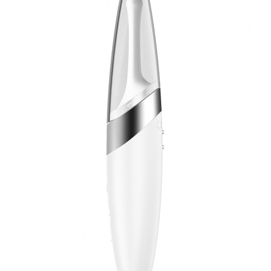 Вібратор для клітора Satisfyer Twirling Delight White Вібратор для клітора Satisfyer Twirling Delight White