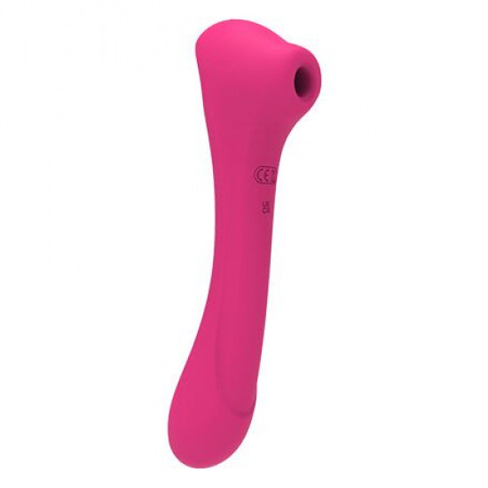 Вібратор та вакуумний кліторальний стимулятор 2-в-1 Alive Quiver Magenta Pink оновлена модель Вібратор та вакуумний кліторальний стимулятор 2-в-1 Alive Quiver Magenta Pink оновлена модель