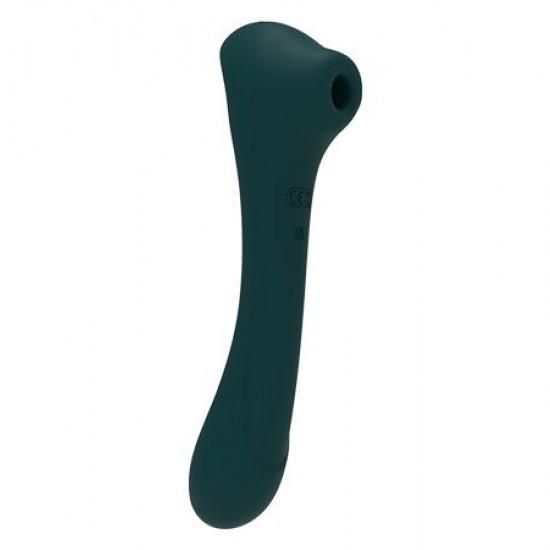 Вібратор та вакуумний кліторальний стимулятор 2-в-1 Alive Quiver Teal оновлена модель Вібратор та вакуумний кліторальний стимулятор 2-в-1 Alive Quiver Teal оновлена модель