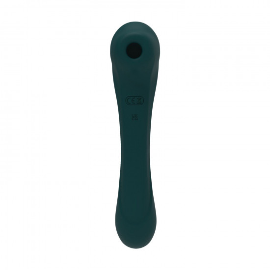 Вібратор та вакуумний кліторальний стимулятор 2-в-1 Alive Quiver Teal оновлена модель Вібратор та вакуумний кліторальний стимулятор 2-в-1 Alive Quiver Teal оновлена модель
