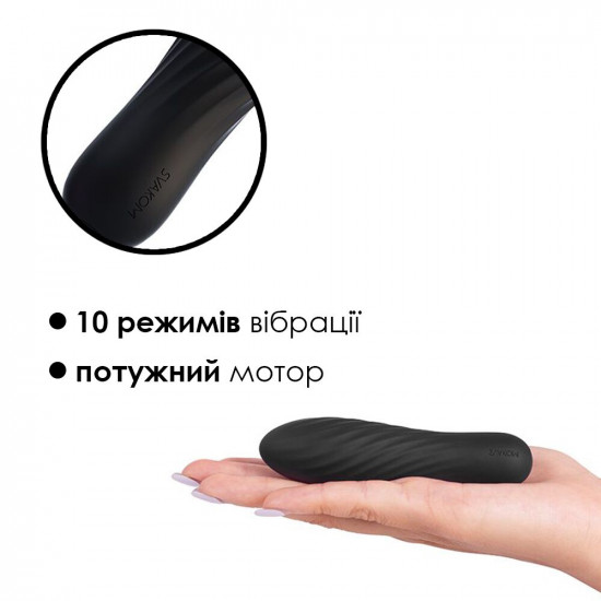 Потужний мінівібратор Svakom Tulip Black Потужний мінівібратор Svakom Tulip Black