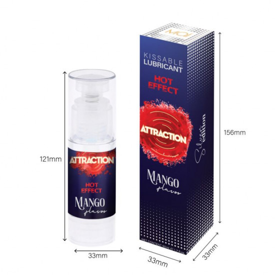 Змазка для орального сексу з зігрівальним ефектом MAI Attraction Heat Mango (50 мл) Змазка для орального сексу з зігрівальним ефектом MAI Attraction Heat Mango (50 мл)