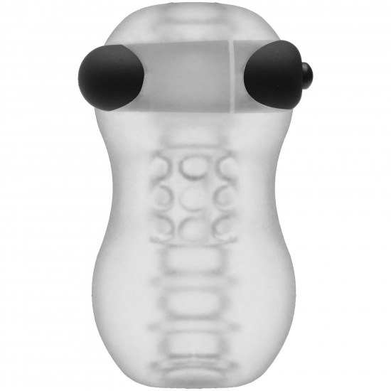 Мастурбатор з віброкулею Doc Johnson GoodHead – Vibrating Helping Head Pro – Frost Мастурбатор з віброкулею Doc Johnson GoodHead – Vibrating Helping Head Pro – Frost