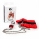 Наручники з металевою анальною пробкою Art of Sex Handcuffs with Metal Anal Plug size M Red Наручники з металевою анальною пробкою Art of Sex Handcuffs with Metal Anal Plug size M Red