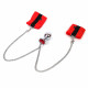 Наручники з металевою анальною пробкою Art of Sex Handcuffs with Metal Anal Plug size M Red Наручники з металевою анальною пробкою Art of Sex Handcuffs with Metal Anal Plug size M Red