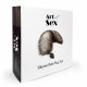 Силіконова анальна пробка з хвостом із натурального хутра Art of Sex size M Artctic fox Силіконова анальна пробка з хвостом із натурального хутра Art of Sex size M Artctic fox