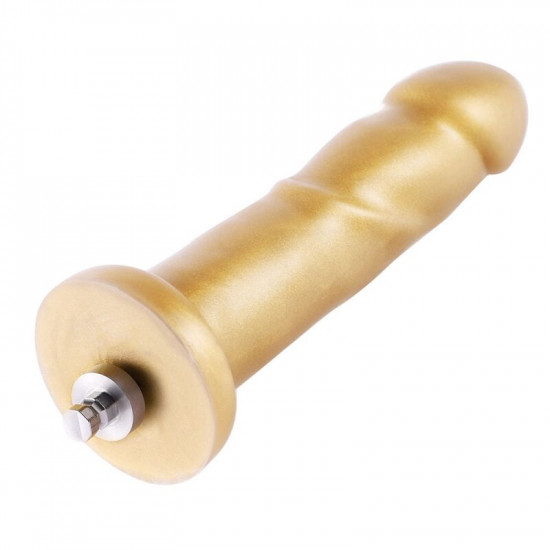 Золотий фалоімітатор Hismith 6.8″ Golden Silicone Dildo, система KlicLok Золотий фалоімітатор Hismith 6.8″ Golden Silicone Dildo, система KlicLok