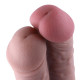 Двойной дилдо для секс-машин Hismith 8.5” Two Cocks One Hole Silicone Dildo