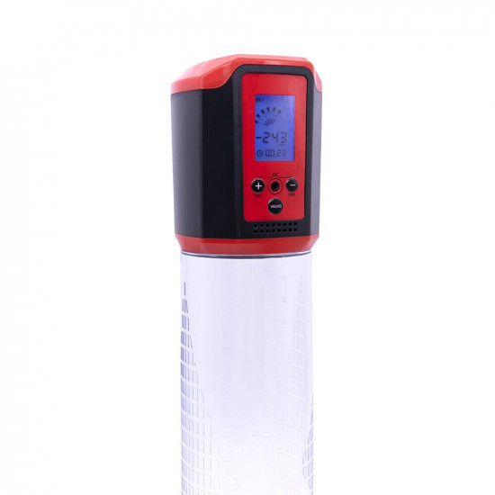 Автоматична вакуумна помпа Men Powerup Passion Pump Red, LED-табло, перезаряджувана, 8 режимів Автоматична вакуумна помпа Men Powerup Passion Pump Red, LED-табло, перезаряджувана, 8 режимів