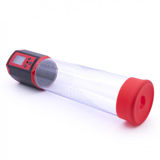 Автоматична вакуумна помпа Men Powerup Passion Pump Red, LED-табло, перезаряджувана, 8 режимів Автоматична вакуумна помпа Men Powerup Passion Pump Red, LED-табло, перезаряджувана, 8 режимів