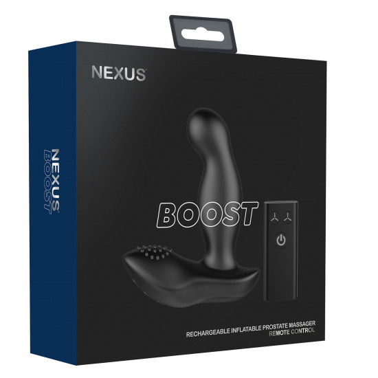 Вібромасажер простати Nexus Boost з надувною головкою, пульт ДК Вібромасажер простати Nexus Boost з надувною головкою, пульт ДК