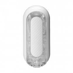Мастурбатор Tenga Flip Zero Gravity White, змінна інтенсивність стимуляції, розкладний