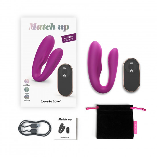 Вібратор для пар із пультом ДК Love To Love MATCH UP - SWEET ORCHID Вібратор для пар із пультом ДК Love To Love MATCH UP - SWEET ORCHID