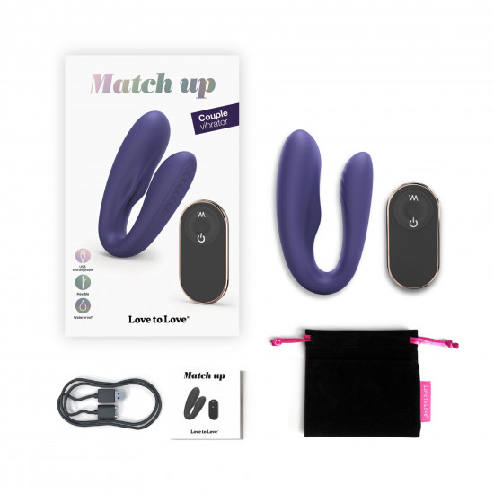 Вібратор для пар із пультом ДК Love To Love MATCH UP - MIDNIGHT INDIGO Вібратор для пар із пультом ДК Love To Love MATCH UP - MIDNIGHT INDIGO