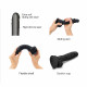 Реалістичний фалоімітатор Strap-On-Me Sliding Skin Realistic Dildo Black - S, ефект рухливої шкіри Реалістичний фалоімітатор Strap-On-Me Sliding Skin Realistic Dildo Black - S, ефект рухливої шкіри