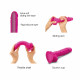 Реалістичний фалоімітатор Strap-On-Me Sliding Skin Realistic Dildo Fuchsia - M, ефект рухливої шкіри Реалістичний фалоімітатор Strap-On-Me Sliding Skin Realistic Dildo Fuchsia - M, ефект рухливої шкіри