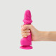 Реалістичний фалоімітатор Strap-On-Me Sliding Skin Realistic Dildo Fuchsia - L, ефект рухливої шкіри Реалістичний фалоімітатор Strap-On-Me Sliding Skin Realistic Dildo Fuchsia - L, ефект рухливої шкіри