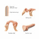 Реалістичний фалоімітатор Strap-On-Me Sliding Skin Realistic Dildo Vanille - XL, ефект рухливої шкір Реалістичний фалоімітатор Strap-On-Me Sliding Skin Realistic Dildo Vanille - XL, ефект рухливої шкір