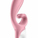 Смартвібратор-кролик Satisfyer Hug Me Pink, 2 мотори, діаметр 4,2см, широка кліторальна частина Смартвібратор-кролик Satisfyer Hug Me Pink, 2 мотори, діаметр 4,2см, широка кліторальна частина