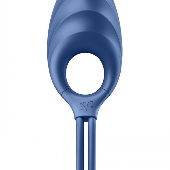 Ерекційне віброкільце-ласо Satisfyer Swordsman Blue, міцна фіксація, 10 режимів, потужний мотор Ерекційне віброкільце-ласо Satisfyer Swordsman Blue, міцна фіксація, 10 режимів, потужний мотор