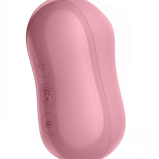 Вакуумний стимулятор із вібрацією Satisfyer Cotton Candy Light Red Вакуумний стимулятор із вібрацією Satisfyer Cotton Candy Light Red