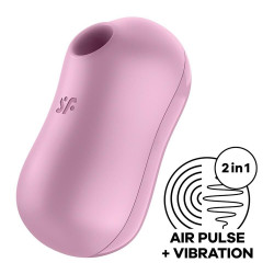 Вакуумний стимулятор із вібрацією Satisfyer Cotton Candy Lilac