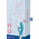 Вібратор-кролик із потрійним відростком Satisfyer Embrace me Turquoise, 2 мотори, діаметр 3,6 см Вібратор-кролик із потрійним відростком Satisfyer Embrace me Turquoise, 2 мотори, діаметр 3,6 см