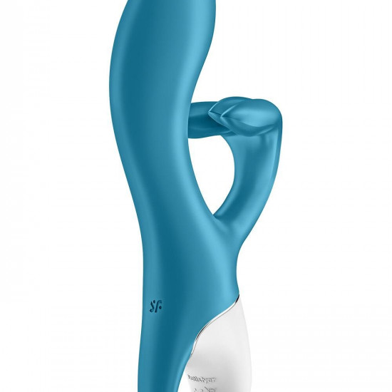 Вібратор-кролик із потрійним відростком Satisfyer Embrace me Turquoise, 2 мотори, діаметр 3,6 см Вібратор-кролик із потрійним відростком Satisfyer Embrace me Turquoise, 2 мотори, діаметр 3,6 см