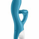 Вібратор-кролик із потрійним відростком Satisfyer Embrace me Turquoise, 2 мотори, діаметр 3,6 см Вібратор-кролик із потрійним відростком Satisfyer Embrace me Turquoise, 2 мотори, діаметр 3,6 см