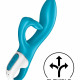 Вібратор-кролик із потрійним відростком Satisfyer Embrace me Turquoise, 2 мотори, діаметр 3,6 см Вібратор-кролик із потрійним відростком Satisfyer Embrace me Turquoise, 2 мотори, діаметр 3,6 см